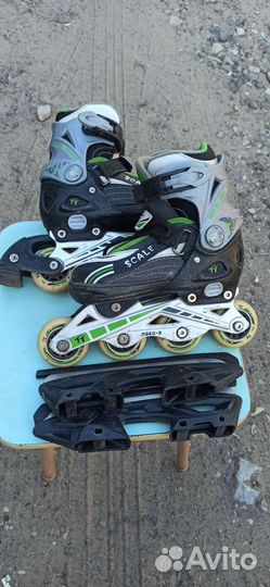 Коньки ролики 2 в 1