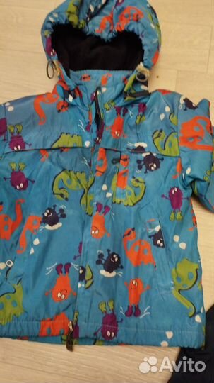 Ветровка на флисе и брюки (костюм) р 92