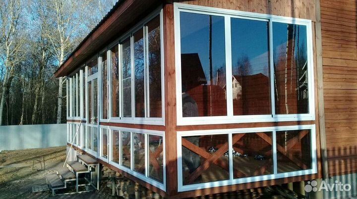 Остекление веранды профессионально