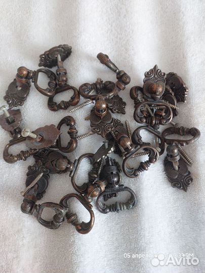 Мебельные ручки латунь