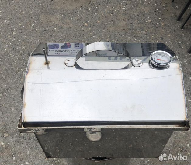 Коптилка нерж.1мм с гидрозатвором 350х250х230мм