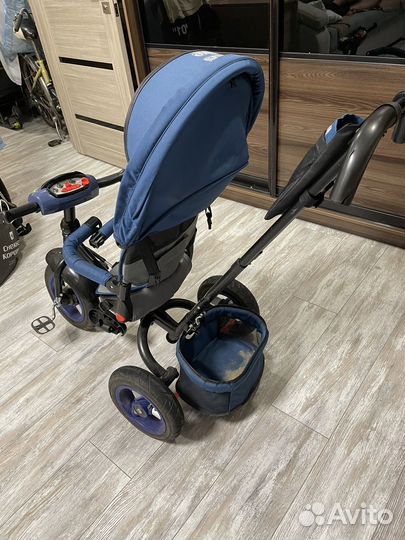 Велосипед коляска с ручкой