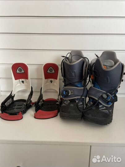 Сноубордические ботинки и крепление Burton