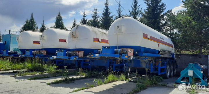 Полуприцеп газовоз НТК Криогенная техника КВО 6431 05 000 ФО, 2006