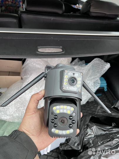 Уличная, 4G и WiFi камера с двойным объективом 5Mp