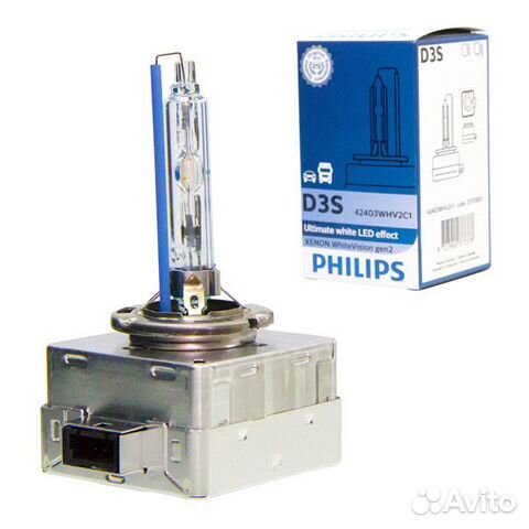 Ксеноновая лампа philips D3S xenon white vision ge