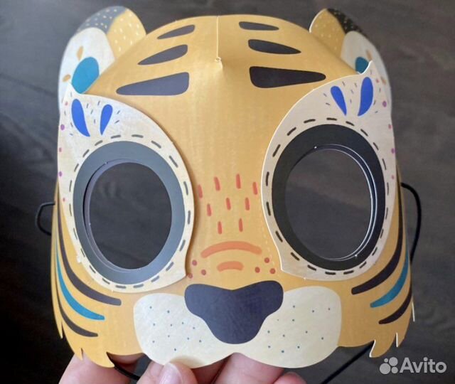 Бумажная маска карнавальная маска животных