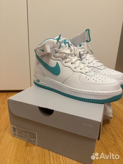 Кросовки Nike Air Force 1 white/clear jade