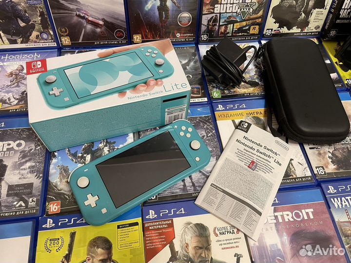 Nintendo Switch lite Kefir 128Gb + 50 Игр