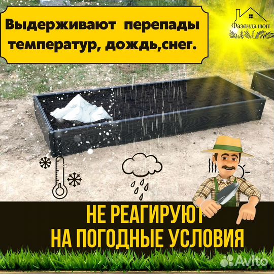 Грядки из древесно-полимерного композита