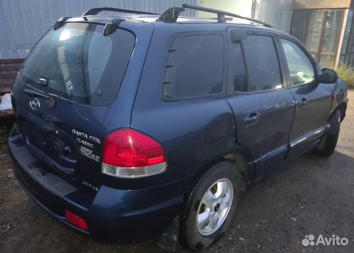 Hyundai Santa Fe 2.7 AT, 2008, битый, 186 000 км