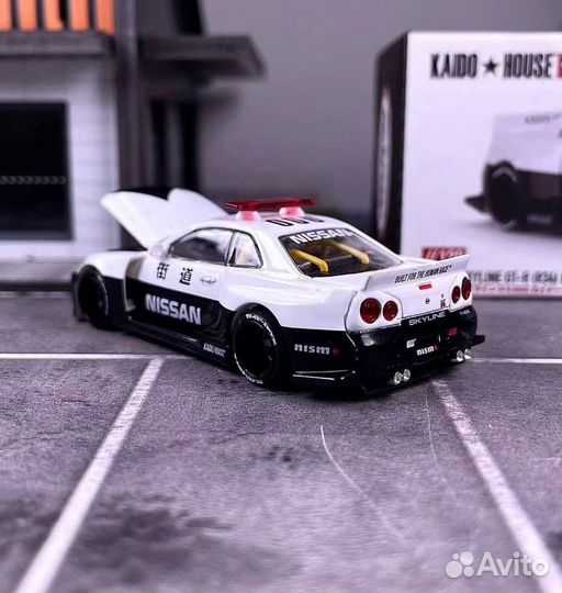 Mini Gt Nissan Skyline R34 Japan Police Kaido