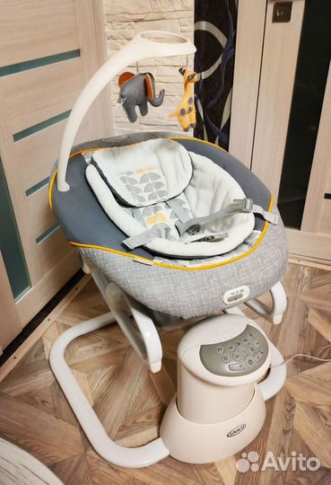 Детские электронные качели для новорожденных Graco