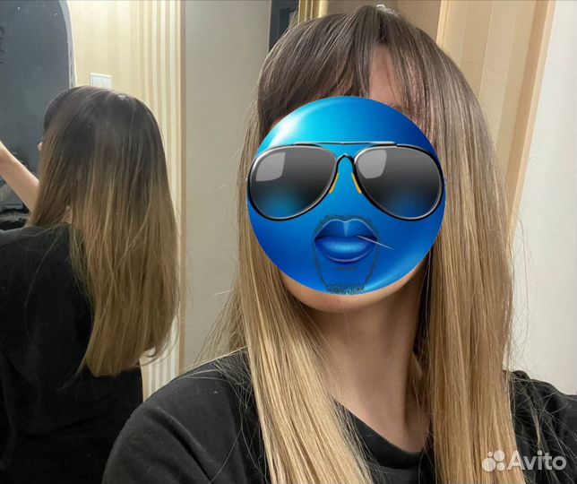 Парик блонд амбре