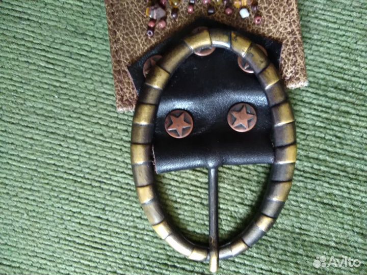 Кожаный пояс и браслет