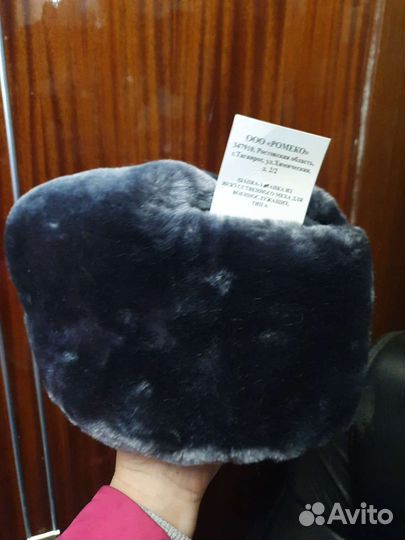 Шапка мужская, натуральный мех-белка