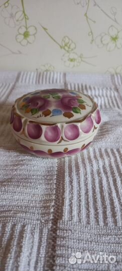 Шкатулка для украшений гжель