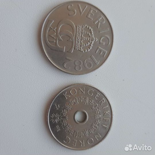 Кроны Швеция Норвегия