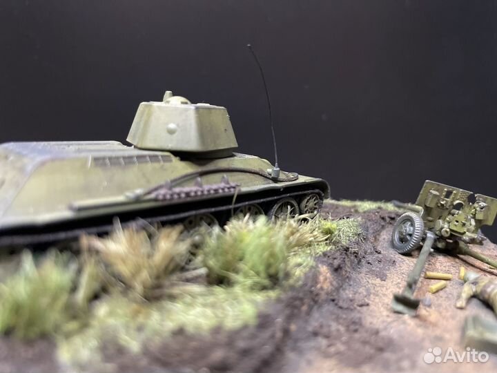 Диорама с танком т34