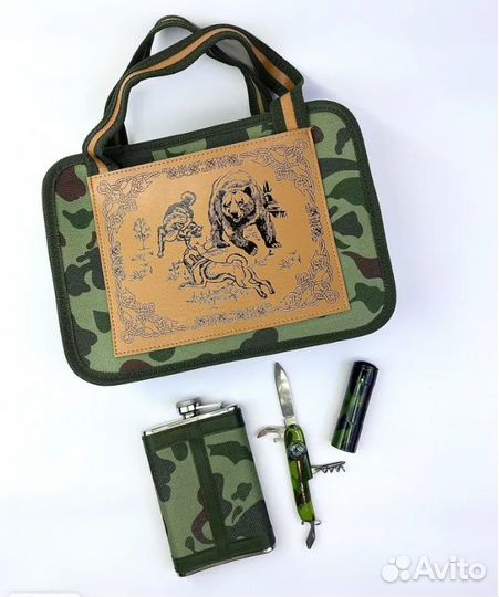 Туристический походный набор 11 предметов с фляжко