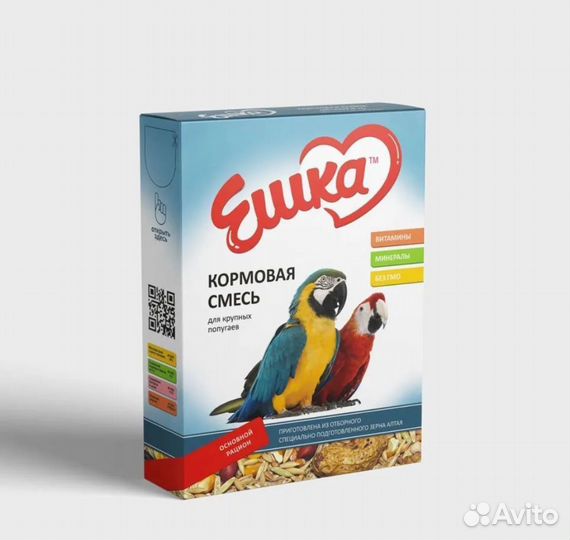 Корм Ешкаво для попугаев