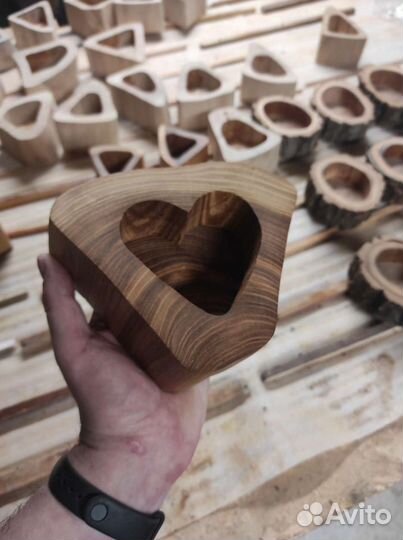 Формы для свечей, подсвечники из дерева