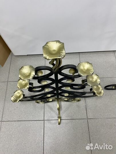 Подсвечник кованный в виде елки