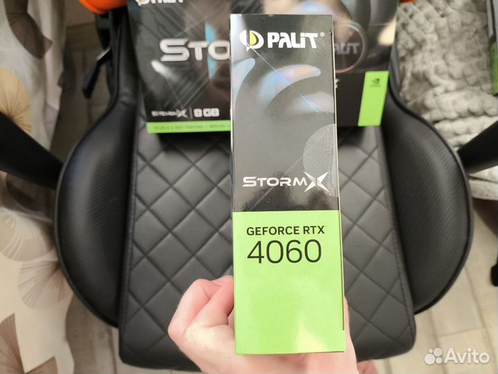 Новая видеокарта Palit RTX 4060 stormx 8GB storm x