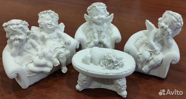 Набор гипсовых ангелочков