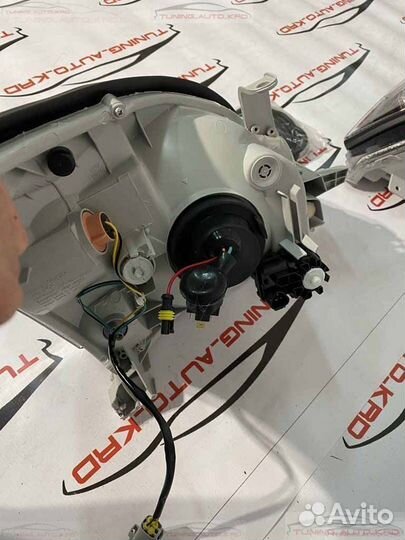 Фары Toyota Land cruiser Prado 120 стиль Mercedes