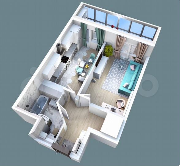 1-к. квартира, 44,1 м², 9/18 эт.