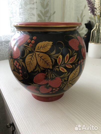 Горшок хохлома