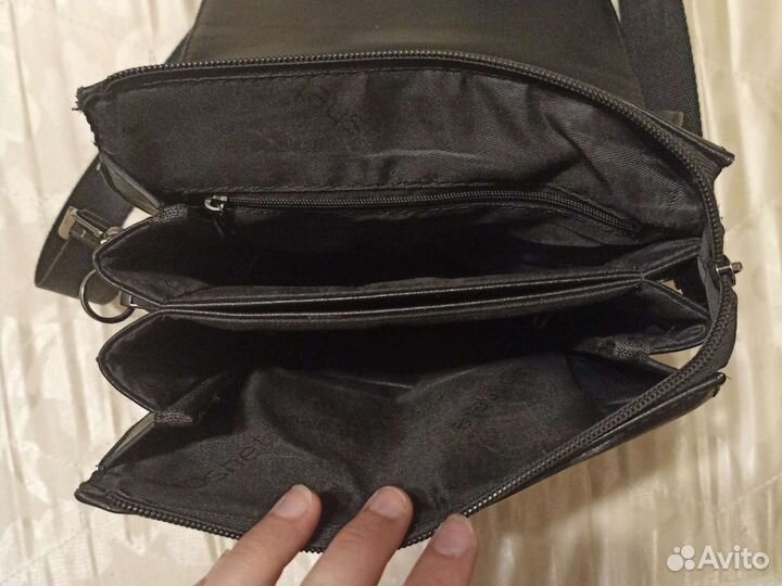 Кожаная сумка планшет мужская Poshete