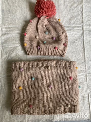 Комплект шапка и снуд