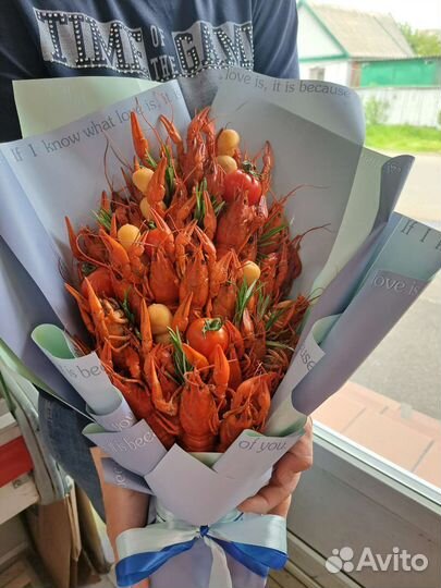 Мужской букет из раков