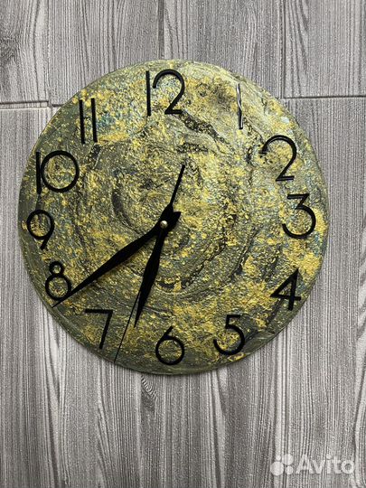 Часы настенные ручной работы в стиле лофт
