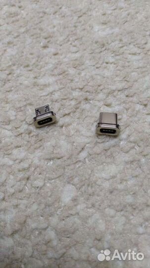 Кабель магнитный Micro USB, Type C ток 3А QC 3.0