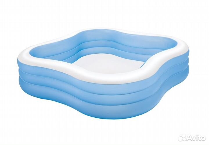 Бассейн надувной детский (229*229*56см)