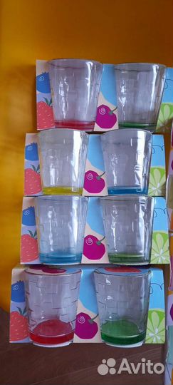 Стаканы наборы высокие и маленькие 300 мл и 250 мл