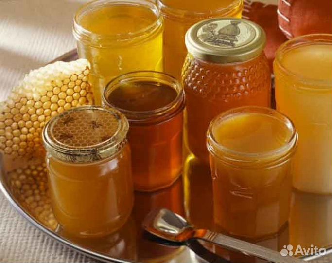 Мед натуральный. Без добавления сахара. Вкусный