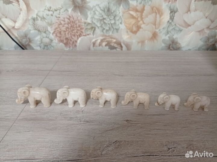 Слоники мраморные СССР 11 штук