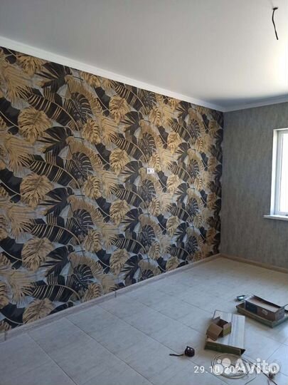 Поклейка обоев