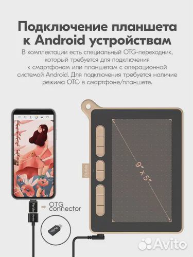 Графический планшет parblo Ninos M