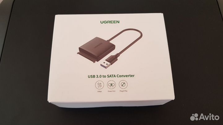 Адаптер Ugreen USB 3.0 to SATA для 2,5/3,5 HDD SSD