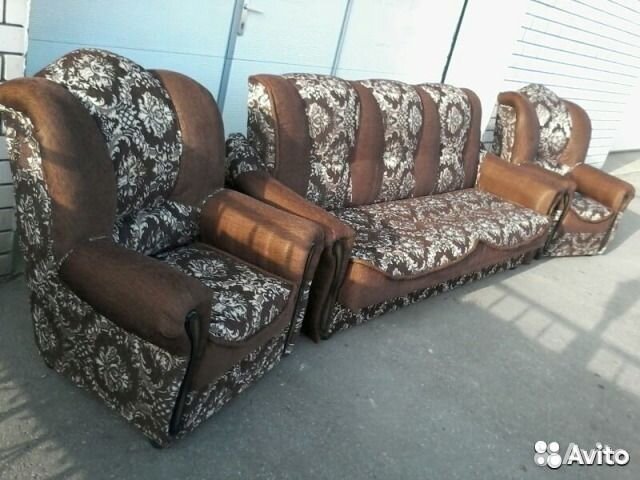 Диван и 2 кресла