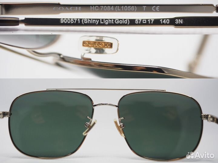 Солнцезащитные очки Coach HC7084 авиаторы