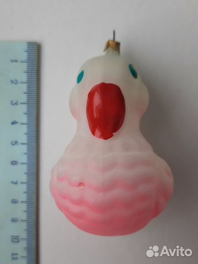 Ёлочная стеклянная игрушка старинная СССР