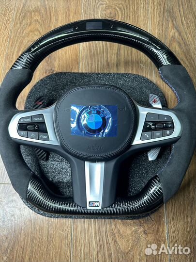 Руль BMW G05 G06 G30 тахометр алькантара карбон