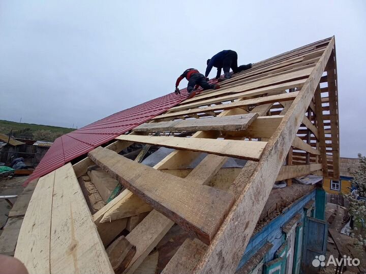 Строительные работы крыши заборы бани