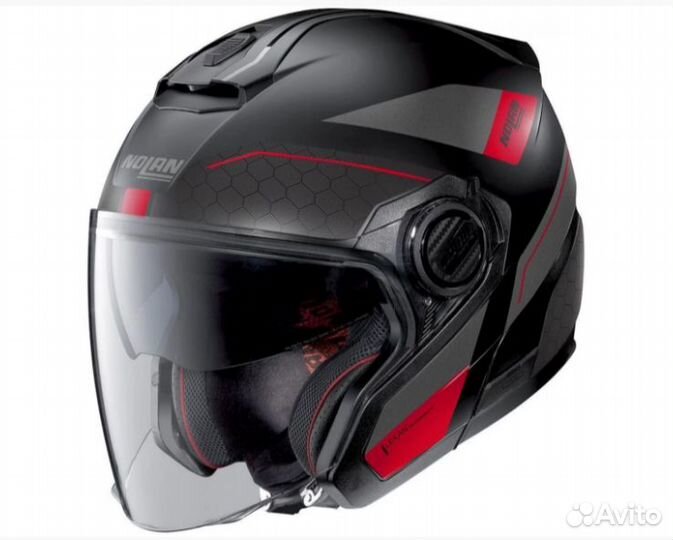 Мотошлем nolan N80-8 Ally N-Com 39 Flat Black